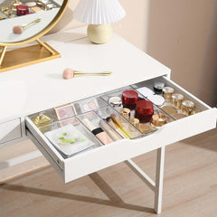 4pcs Clear Kitchen Drawer Organizer Set - Storage Container