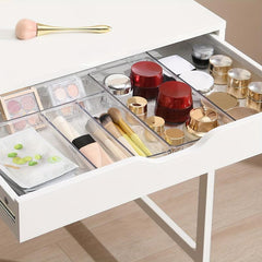 4pcs Clear Kitchen Drawer Organizer Set - Storage Container