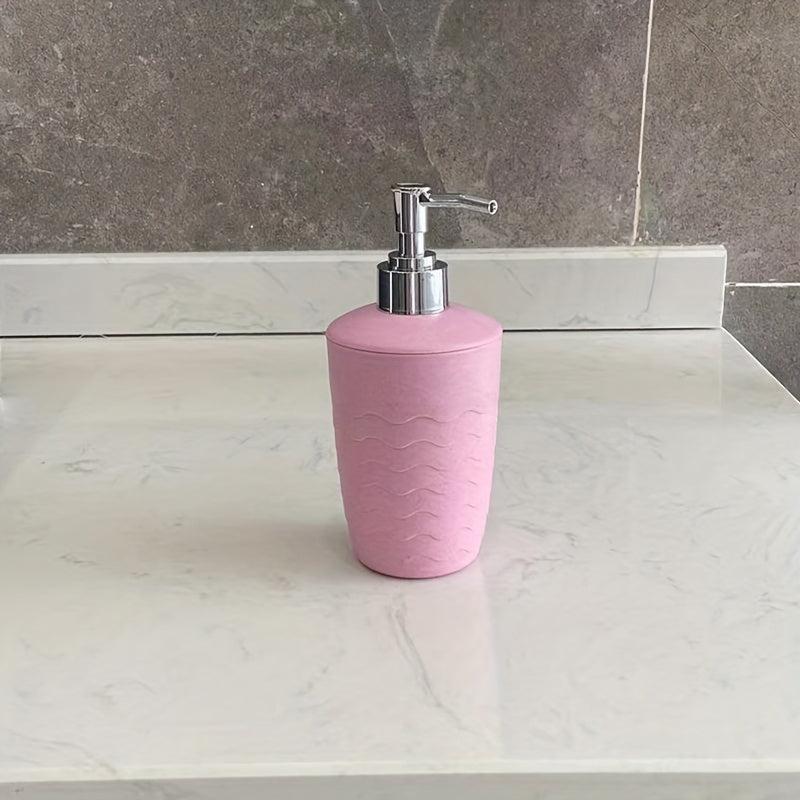 320ml Soap Dispenser Wheat Straw Plastic Hand Sanitizer Bottle