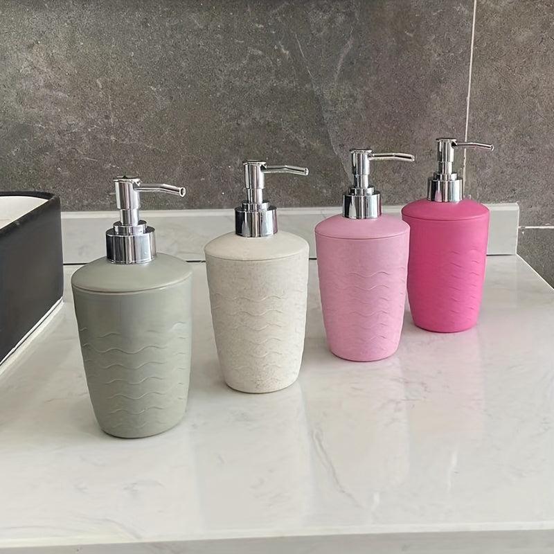 320ml Soap Dispenser Wheat Straw Plastic Hand Sanitizer Bottle