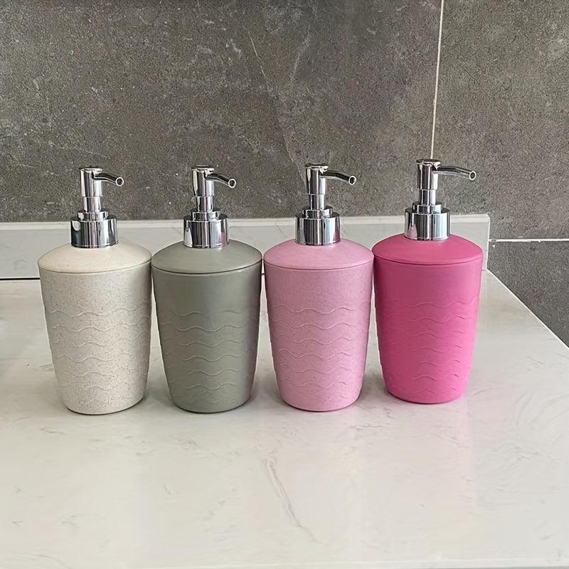 320ml Soap Dispenser Wheat Straw Plastic Hand Sanitizer Bottle