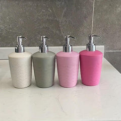 320ml Soap Dispenser Wheat Straw Plastic Hand Sanitizer Bottle