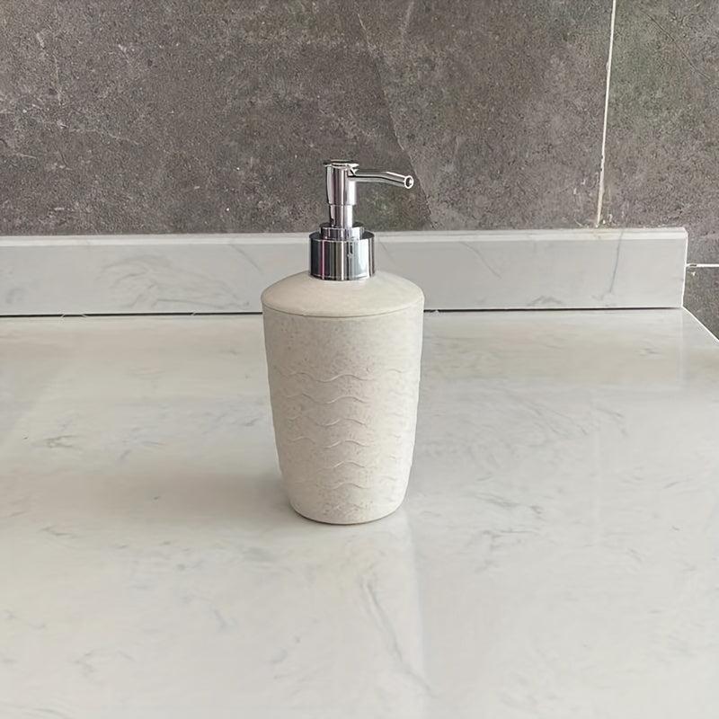 320ml Soap Dispenser Wheat Straw Plastic Hand Sanitizer Bottle