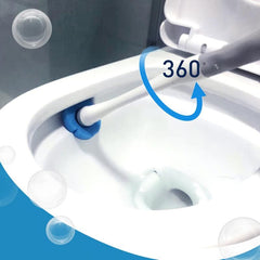 10PCS Disposable Toilet Brush Replacement Heads Set with Holder Box