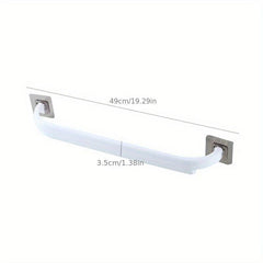 1pc Single Rod Towel Bar Bathroom Wall Mounted Towel Holder