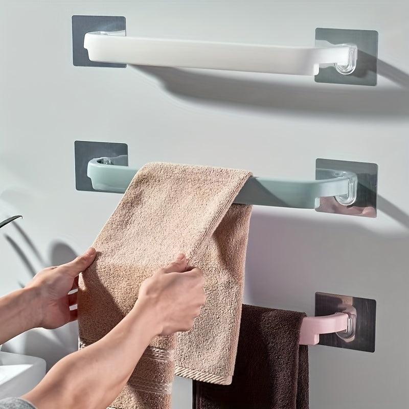 1pc Single Rod Towel Bar Bathroom Wall Mounted Towel Holder