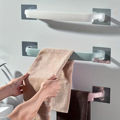 1pc Single Rod Towel Bar Bathroom Wall Mounted Towel Holder