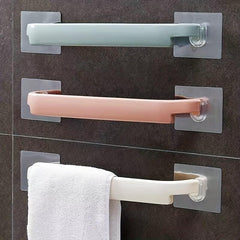 1pc Single Rod Towel Bar Bathroom Wall Mounted Towel Holder