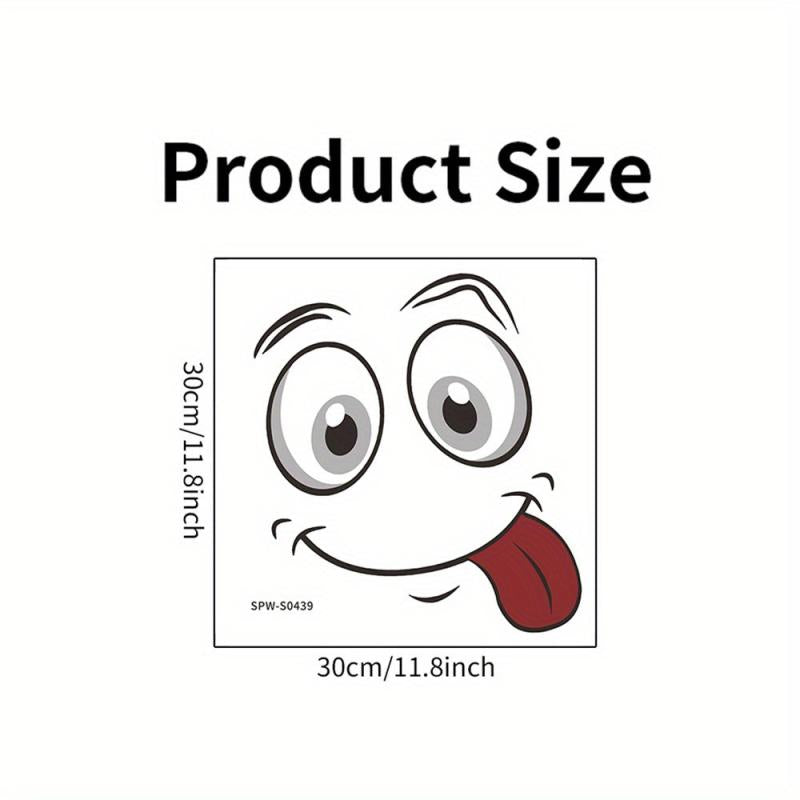 Cartoon Toilet Lid Decal, Self Adhesive Funny Sticker, Bathroom Decor