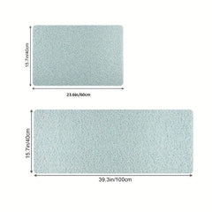Non-Slip Bathtub Shower Mat, Loofah Surface, Long Bathroom Mat