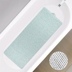 Non-Slip Bathtub Shower Mat, Loofah Surface, Long Bathroom Mat