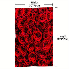 Rose Large Beach Towel Quick Dry Sand Sun Protection Thin Yoga Mat