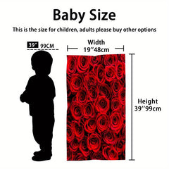 Rose Large Beach Towel Quick Dry Sand Sun Protection Thin Yoga Mat