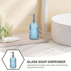 16Oz Glass Soap Dispenser with Stainless Steel Pump