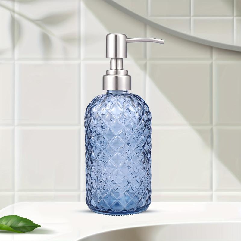 16Oz Glass Soap Dispenser with Stainless Steel Pump
