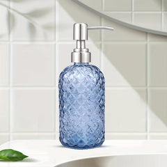 16Oz Glass Soap Dispenser with Stainless Steel Pump