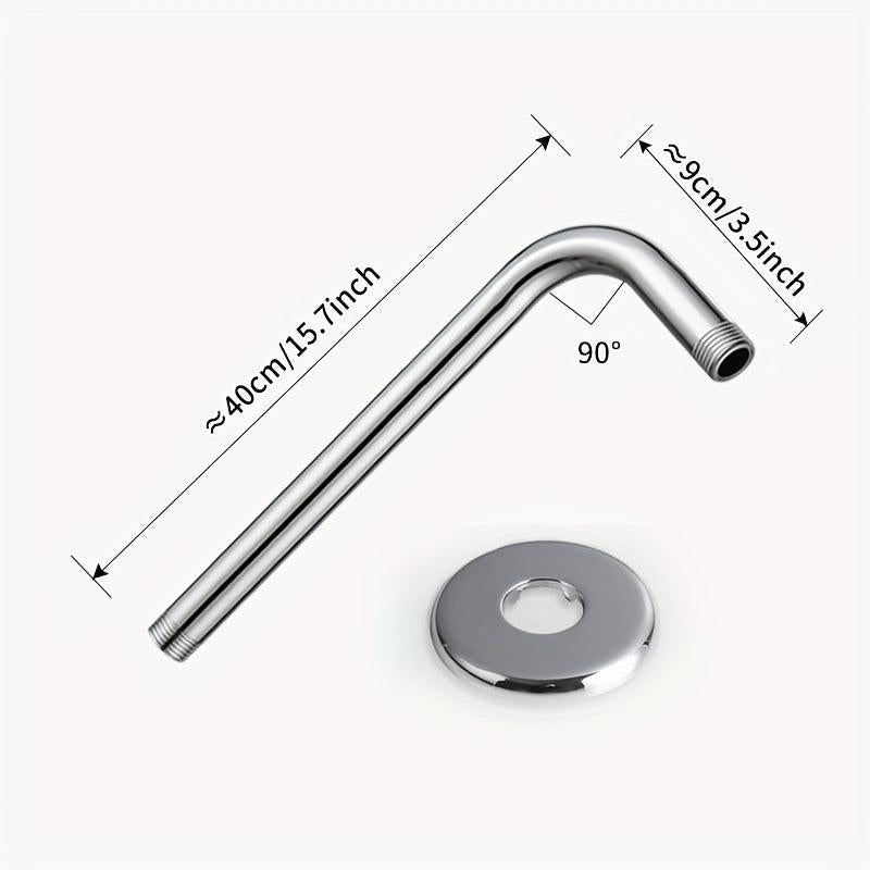 1pc Stainless Steel Shower Arm Wall Mounted Extended Cross Bar Silver