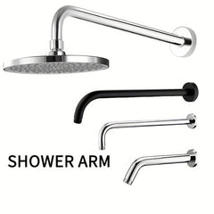 1pc Stainless Steel Shower Arm Wall Mounted Extended Cross Bar Silver