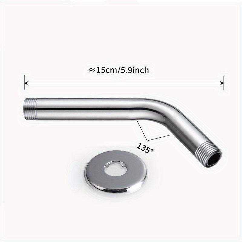 1pc Stainless Steel Shower Arm Wall Mounted Extended Cross Bar Silver