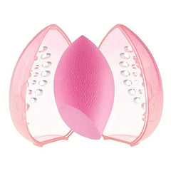 Makeup Sponge Storage Case Dustproof Beauty Sponge Holder Travel Portable Box