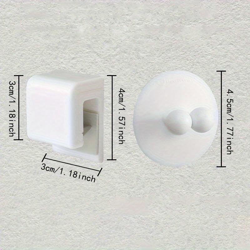 2pcs Toothpaste Toothbrush Storage Clip Wall mounted Bathroom Accessories