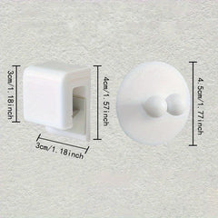 2pcs Toothpaste Toothbrush Storage Clip Wall mounted Bathroom Accessories