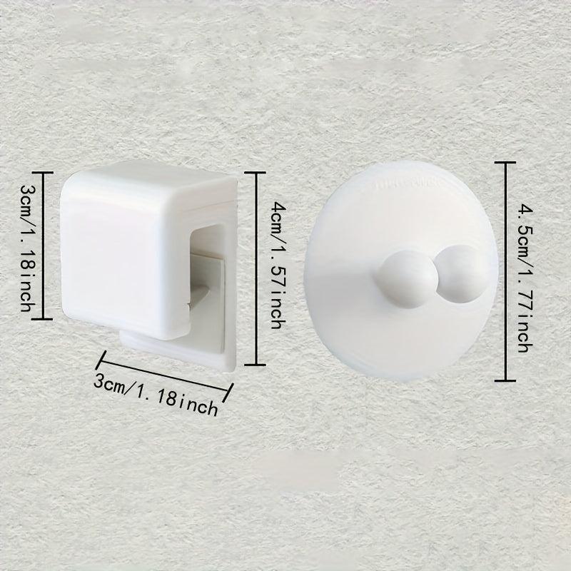 2pcs Toothpaste Toothbrush Storage Clip Wall mounted Bathroom Accessories