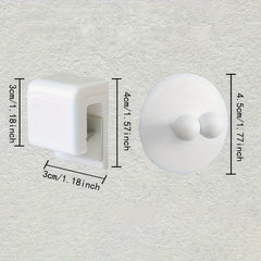 2pcs Toothpaste Toothbrush Storage Clip Wall mounted Bathroom Accessories
