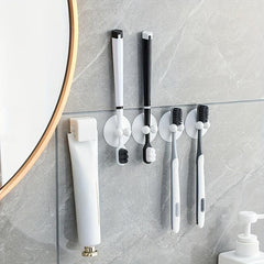 2pcs Toothpaste Toothbrush Storage Clip Wall mounted Bathroom Accessories