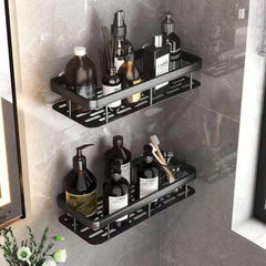 Bathroom Storage Rack Punch Wall Mounted Organizer