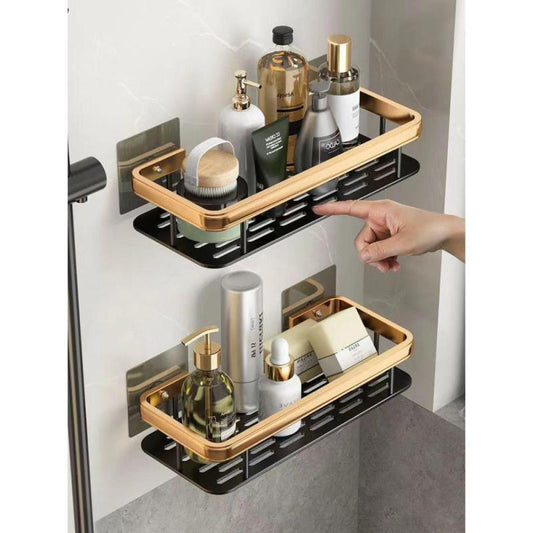Bathroom Storage Rack Punch Wall Mounted Organizer