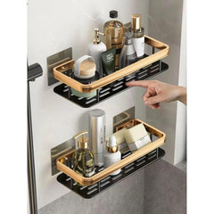 Bathroom Storage Rack Punch Wall Mounted Organizer