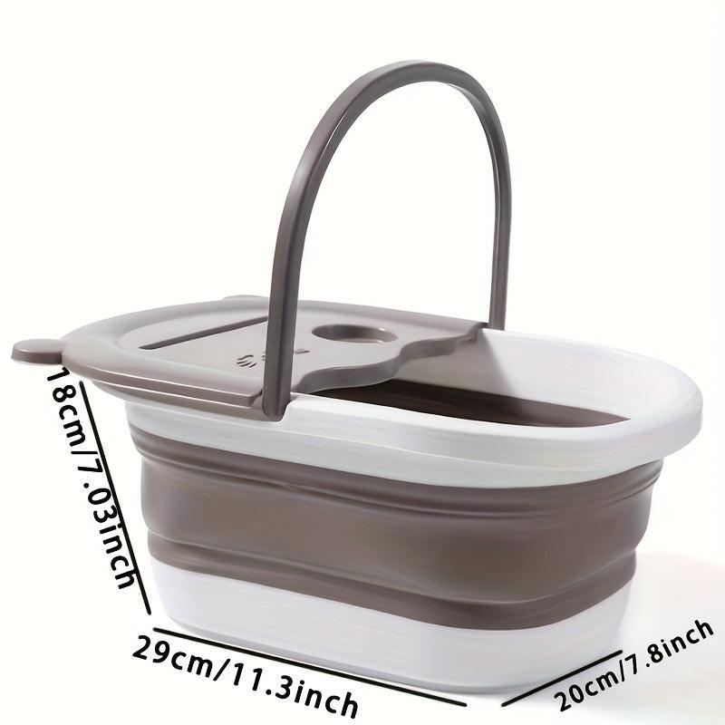 Collapsible Foot Bath Basin Foot Spa Bath Tub For Travel Home Bathroom