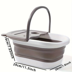 Collapsible Foot Bath Basin Foot Spa Bath Tub For Travel Home Bathroom