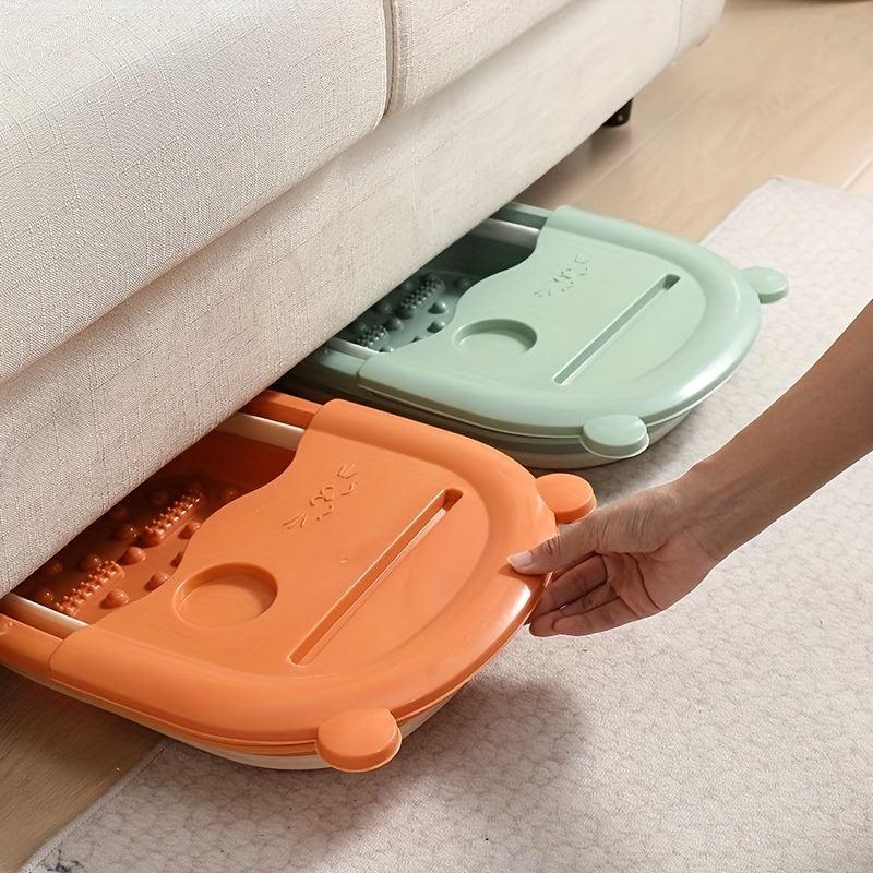 Collapsible Foot Bath Basin Foot Spa Bath Tub For Travel Home Bathroom