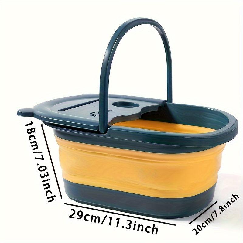 Collapsible Foot Bath Basin Foot Spa Bath Tub For Travel Home Bathroom