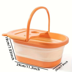 Collapsible Foot Bath Basin Foot Spa Bath Tub For Travel Home Bathroom