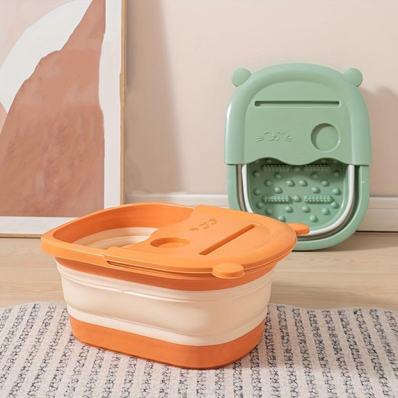Collapsible Foot Bath Basin Foot Spa Bath Tub For Travel Home Bathroom