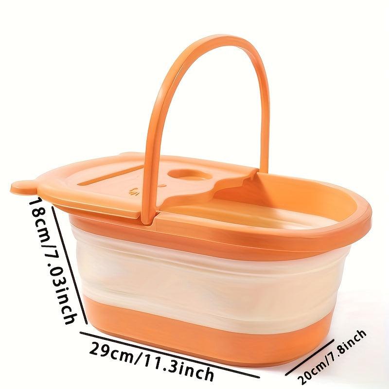 Collapsible Foot Bath Basin Foot Spa Bath Tub For Travel Home Bathroom