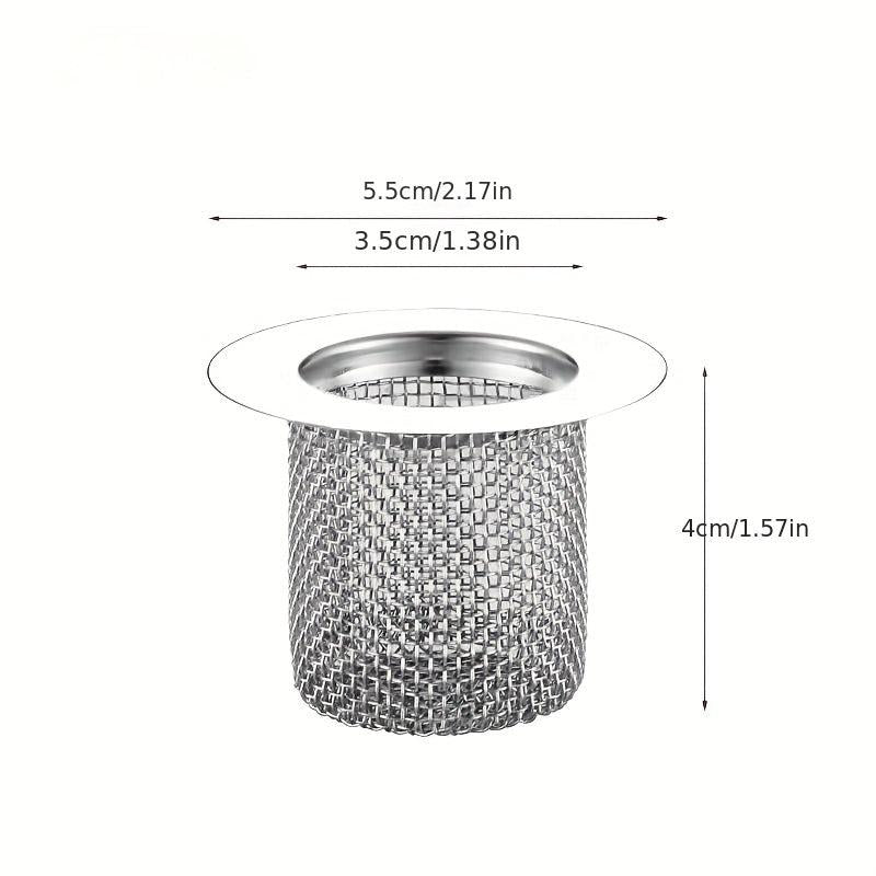Stainless Steel Drain Filter Anti Clog Stopper Mesh Basket Hair Catcher