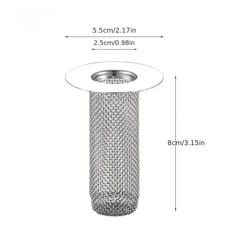 Stainless Steel Drain Filter Anti Clog Stopper Mesh Basket Hair Catcher