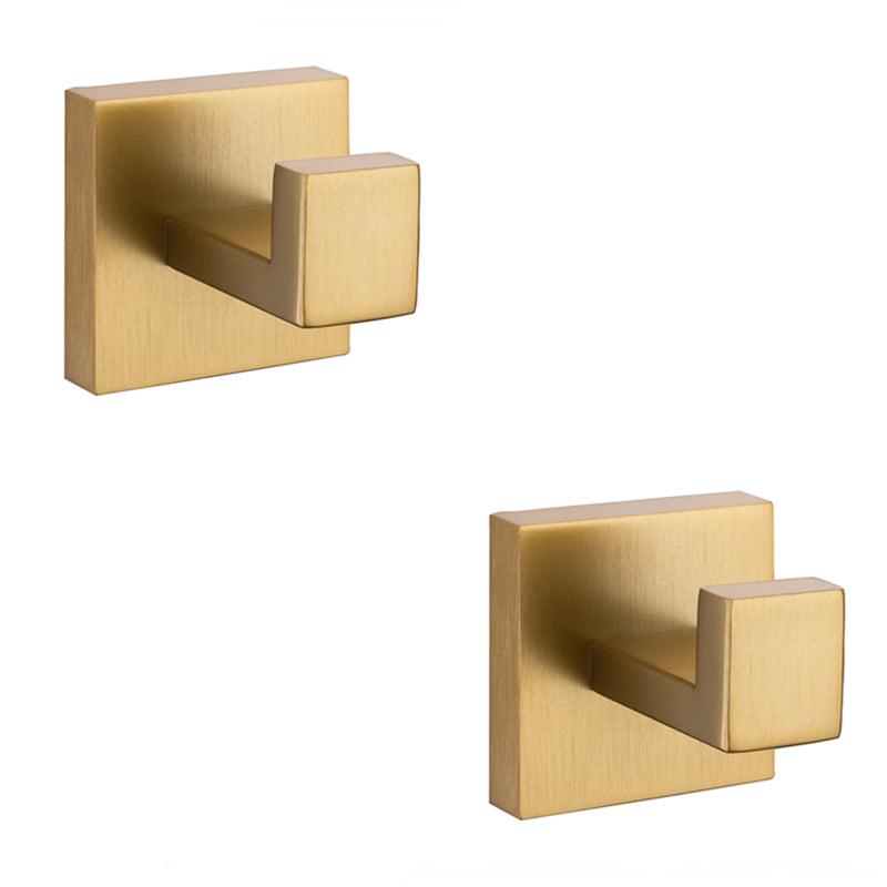 2pcs Stainless Steel Towel Hook Bathroom Wall Mounted Robe Hook
