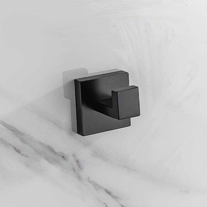 2pcs Stainless Steel Towel Hook Bathroom Wall Mounted Robe Hook