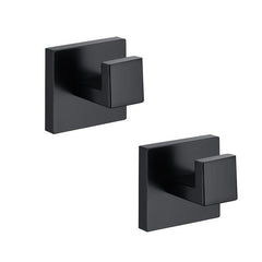 2pcs Stainless Steel Towel Hook Bathroom Wall Mounted Robe Hook