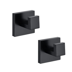 2pcs Stainless Steel Towel Hook Bathroom Wall Mounted Robe Hook