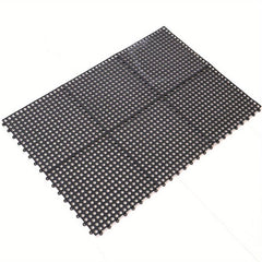 Bathroom Mat With Drain Holes For Safe Showering