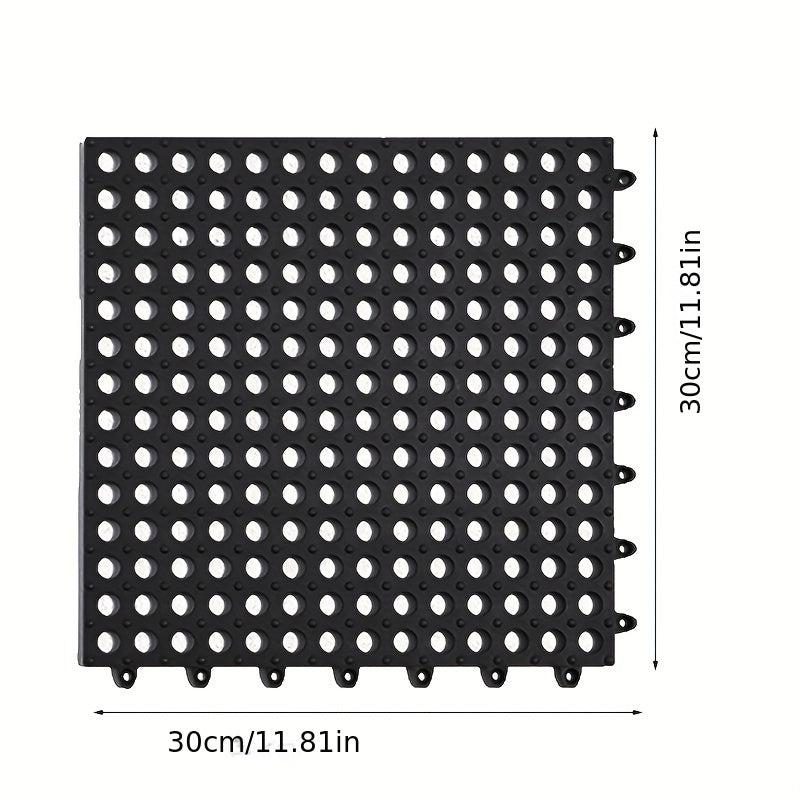 Bathroom Mat With Drain Holes For Safe Showering