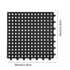 Bathroom Mat With Drain Holes For Safe Showering