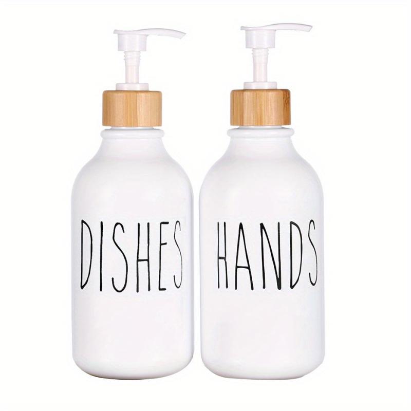 2pcs 500ml Pump Soap Bottle Set for Bathroom