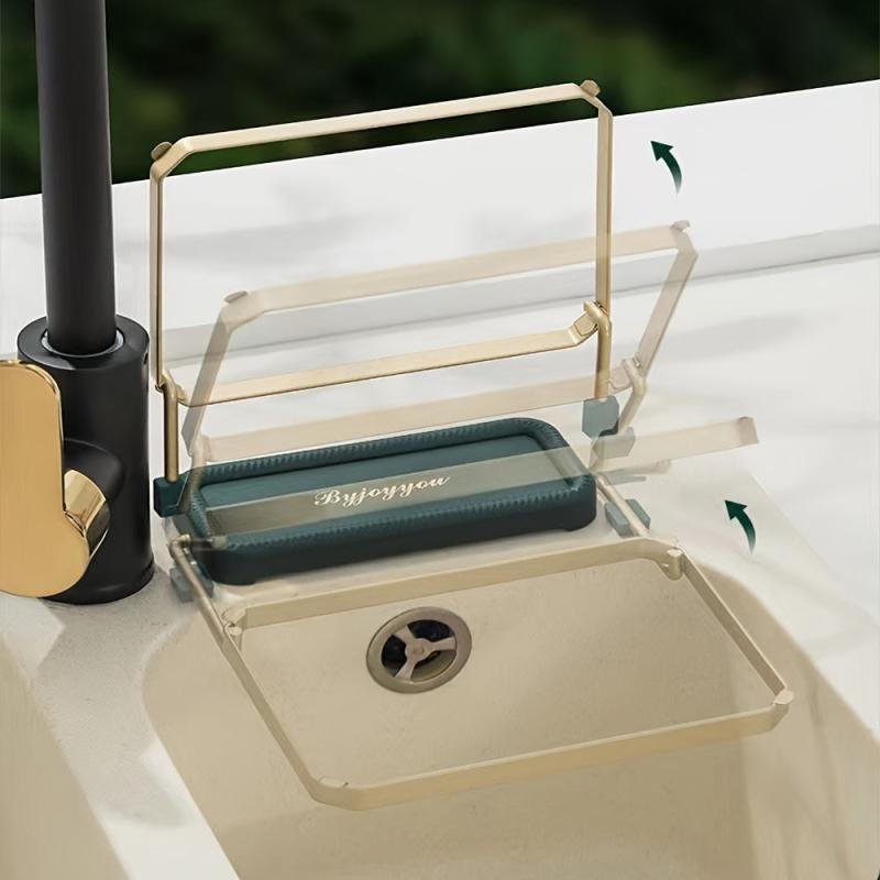 1pc Folding Sink Filter Rack Kitchen Filter Basket Multifunctional